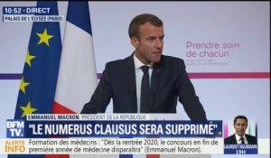 "Les premiers assistants médicaux arriveront dès 2019", annonce Emmanuel Macron qui prévoit d'en financer "autant que de besoins"