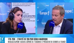 Affaire Benalla : "ce feuilleton me fatigue", assure Dupont-Aignan