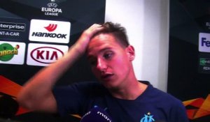 La réaction pleine de déception de Florian Thauvin après la défaite face à Francfort