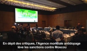 Dopage: l'AMA lève ses sanctions contre la Russie