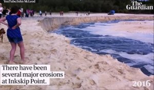 Cette plage Australienne est en train de se faire avaler par les vagues