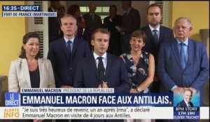 "Nous allons réinvestir sur l'hôpital massivement", annonce Emmanuel Macron aux Antilles