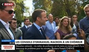 Le Président Emmanuel Macron conseille à un jeune horticulteur de traverser la rue pour trouver un travail - VIDEO
