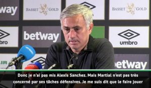 7e j. - Mourinho : ''C'est bien vous qui réclamiez Martial depuis très longtemps''