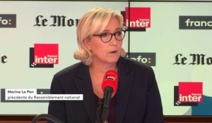 Marine Le Pen sur les dotations publiques de son parti : "Ma volonté est d'inscrire un pourvoi en cassation"