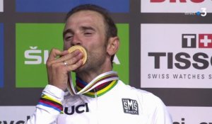 Mondiaux de Cyclisme : Le podium de Valverde, Bardet et Woods