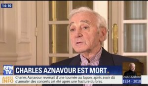 "Il faut rire jusqu'au bout..." Quand Charles Aznavour évoquait la mort
