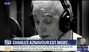 "Il a réinventé la langue française", témoigne Elie Chouraqui, comparant Charles Aznavour à Baudelaire ou Rimbaud