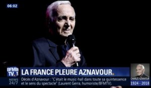 Toutes les générations de français pleurent Charles Aznavour