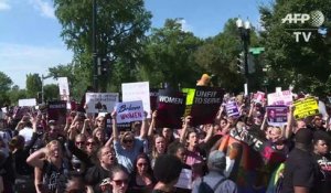 Manifestation contre Kavanaugh devant la tour Trump