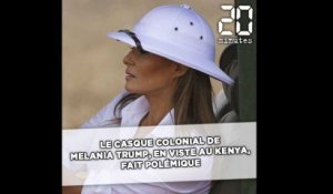 Le casque colonial de Melania Trump, en visite au Kenya, indigne les internautes