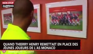 Quand Thierry Henry remettait en place des jeunes joueurs de l'AS Monaco (vidéo)