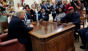 "Crazy motherfucker" : Kanye West en freestyle à la Maison Blanche