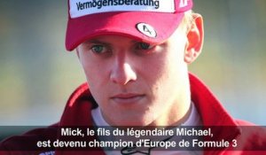 Le fils de Schumacher champion d'Europe de Formule 3