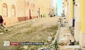 La tempête Leslie a frappé le Portugal