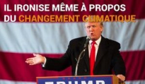 Donald Trump change un peu d'avis sur le changement climatique