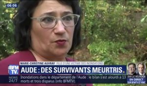 Les survivants meurtris dans l'Aude: la mère de Marie-Christine est morte noyée chez elle