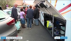 Inondations dans l'Aude : un bus de volontaires aide les sinistrés