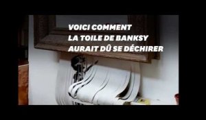 L'œuvre de Banksy ne s'est pas détruite comme prévu