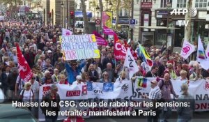 Paris: les retraités défilent pour défendre leurs pensions