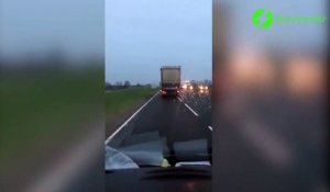 Au volant de son camion il réussi l'impossible et évite le pire