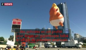 Un gigantesque bébé Trump érigé à Los Angeles