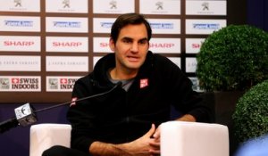 Roger Federer aux Swiss Indoors 2018 de Bâle