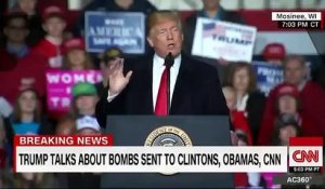 Six colis piégés aux USA: Donald Trump souligne la "responsabilité" des médias dans la détérioration du climat actuel