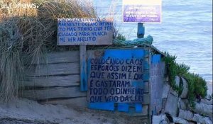 L'inexorable érosion du littoral portugais