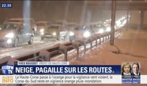 À Saint-Étienne, la neige paralyse 600 véhicules sur les routes