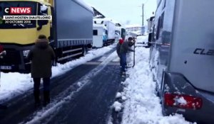 En Haute-Loire, des véhicules bloqués par la neige - 30/10/2018
