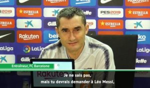 FOOTBALL: La Liga: Barça - Valverde : "Vous m'avez pris en position de hors-jeu"