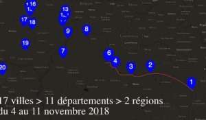 Itinérance du président de la République du 4 au 11 novembre 2018