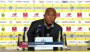La réaction d'Antoine Kombouaré après Nantes - Guingamp (5-0)