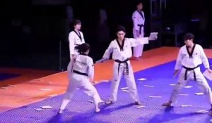 La vidéo d’une époustouflante démonstration de l’équipe de taekwondo coréenne