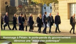 Hommage à Pétain: le gouvernement dénonce une "vaine polémique"