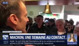 BFM TV : "A la vôtre, je paye ma tournée" : Emmanuel Macron termine (enfin) sa tournée mémorielle au "café de la place" de Bully-les-Mines