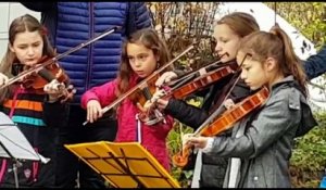 Les écoliers d'Altkirch à l'heure du 11 novembre