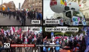 Éducation : des enseignants en colère défilent dans toute la France
