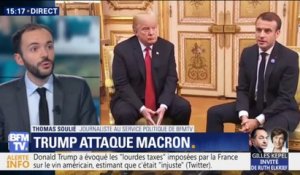 Comment réagit l'Elysée après la salve de tweets de Trump à l'égard de la France et de Macron