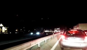 Gilets jaunes : la circulation toujours au ralenti au pont d'Aspach dimanche soir
