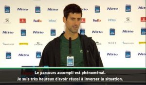 Masters - Djokovic : "Le parcours accompli est phénoménal"