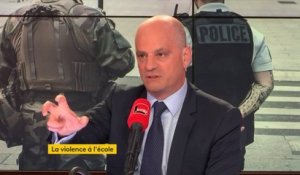 Jean-Michel Blanquer : "Il n'a jamais été question de policiers en permanence dans tous les établissements"
