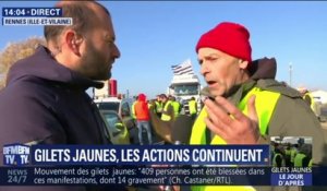 "Je resterai jusqu'au bout", témoigne ce gilet jaune sur un barrage filtrant près de Rennes