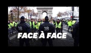 Les images des heurts entre gilets jaunes et police sur les Champs-Elysées