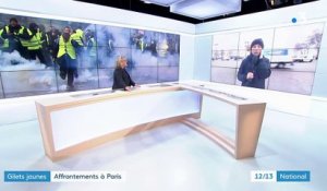 "Gilets jaunes" à Paris : à Paris, "c'est fumigènes contre gaz lacrymogène"