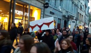 Manifestation contre les violences faites aux femmes à Besançon