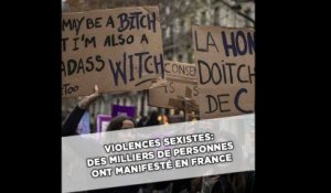 Violences sexistes: Des milliers de femmes et d'hommes ont manifesté 50 villes de France