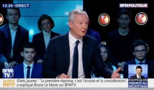 Carburants: pour Bruno Le Maire, la France "doit se libérer des énergies fossiles pour ne pas être le jouet des négociations entre Trump et l'Opep"