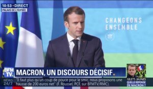 "Je ne confonds pas les casseurs avec les concitoyens qui veulent faire passer un message" insiste Emmanuel Macron
